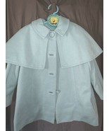 Vintage Girls Light Blue Dress Coat Handmade Detailed Quality work FAST ... - $60.45 CAD