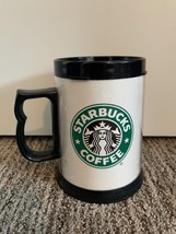 Vintage Starbucks Plastic Travel Mug Made In USA Handle Mermaid Thermo-Serv - $13.28