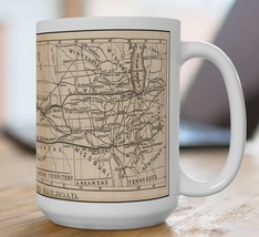 Map Of The Overland Railroad Route Model Locomotive 15oz railroad Train ... - $9.49