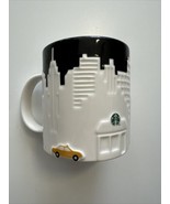 Starbucks 2012 New York City Skyline W/ Yellow Taxi Raised Design Mug - £27.09 GBP