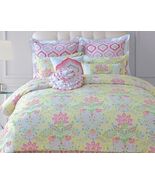 DENA HOME "RETREAT" 1pc EURO SHAMS  MULTI COLORED  REVERSIBLE NIP - $36.82