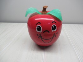 Vintage 1972 Fisher Price Happy Apple chime toy short stem Translucent l... - $49.49