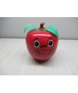 Vintage 1972 Fisher Price Happy Apple chime toy short stem Translucent l... - £38.82 GBP