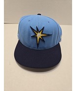2017 Tampa Bay Rays New Era On Field Baseball Hat Cap Fitted Sz 7 - $14.36