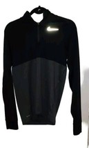 Nike Dri-Fit Men&#39;s Running 1/4 Zip Long Sleeve Pullover Shirt Size Medium Black - £17.55 GBP