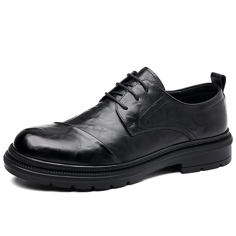 Brogue Shoes Men Elegant Casual Business Oxfords Fashion Leather Flats R... - £60.86 GBP