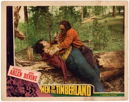 *MEN OF THE TIMBERLAND (1941) Creepy Lumberjack Tries to Stab Andy Devine - £27.97 GBP