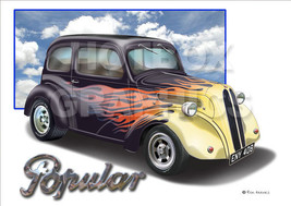 Ford Popular Pop Print 103E Personalised Illustration Of Your Car Hot Rod - £20.64 GBP