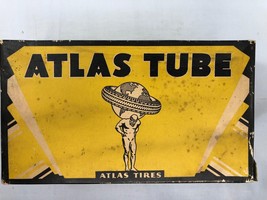 Vintage Atlas Tube Repair Kit Box Advertising 4.75-19 Akron Ohio - £98.07 GBP