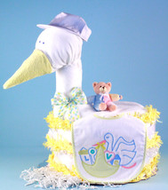 Stork Delivers Baby Shower Diaper Cake - £147.52 GBP