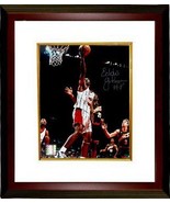Eddie Johnson signed Houston Rockets 8x10 Photo Custom Framed- Tri-Star ... - £59.14 GBP