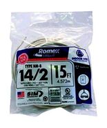 Woods 28827426 14/2 15&#39; NMW/G Wire, White - €26,28 EUR