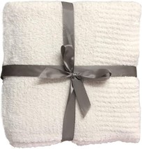 Super Soft Blanket 50”X60” Cozy Throw Blanket Chunky Knit Blanket Fluffy, Cream - £34.36 GBP