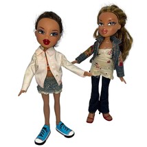 BRATZ Dolls Set of 2 Brown Hair Blue &amp; Hazel Eyes &amp; Outfits - $28.80