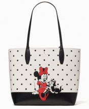 New Disney X Kate Spade New York Minnie Mouse Tote Bag with Pouch - £106.24 GBP