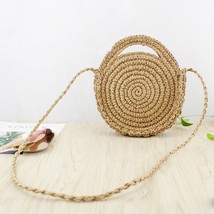 New Square Round Mulit Style Straw Bag Handbags Women Summer Rattan Bag Handmade - £17.57 GBP