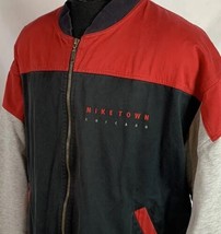 Vintage Nike Jacket Swoosh Chicago Nike Town Logo Embroidered XL 90s - $79.99