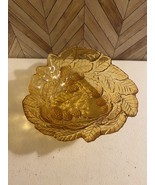 Vintage Indiana Amber Glass Triangle Candy Dish [Item 467] - $13.10