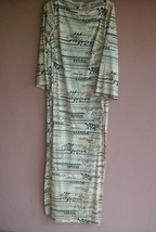 Vintage 1960 TRICOSA Paris  Patterned Long Dress Large? AS IS - $20.78