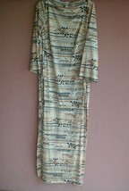 Vintage 1960 TRICOSA Paris  Patterned Long Dress Large? AS IS - £15.63 GBP