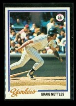 Vintage 1978 Topps Baseball Trading Card #250 Graig Nettles New York Yankees - £7.70 GBP