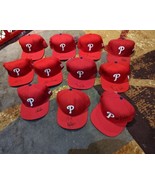 Lot Of 11 New Signed Autographed MLB Baseball Hats  Philadelphia Phillie... - £237.10 GBP