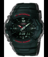 Casio - G100-1BV - Men&#39;s G-Shock Watch in Black Resin - £58.88 GBP