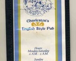 The Griffon Menu Charleston&#39;s English Style Pub Vendue Range at Waterfro... - £14.05 GBP