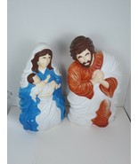 Vtg 1999 Grand Venture Mary holding Jesus &amp; Joseph Nativity Blow Mold Se... - $1,416.63 MXN