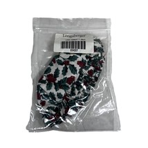 NEW Longaberger Parsley Booking Basket Fabric Liner Traditional Holly Christmas - $9.27