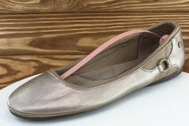 Life Stride Sz 10 M Brown Round Toe Flat Synthetic Allerina - £15.49 GBP