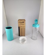 Masontops Mason Jar Hydration Kit Glass Water Bottle Neoprene Sleeve Tur... - $14.84