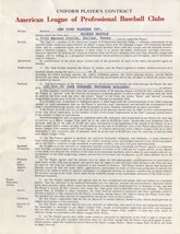 1965 Mickey Mantle Signed Contract ALL 4 PAGES!! New York Yankees Replica - £2.38 GBP