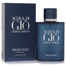 Acqua Di Gio Profondo Cologne By Giorgio Armani Eau De Parfum Spray 2.5 oz - £77.08 GBP