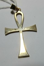 Beautiful 14kt Coptic Cross Pendant 1.5&quot;  - £168.14 GBP