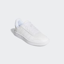 adidas Infants Hoops 2.0 Low Top Casual Sneakers F35891 White Size 3M - £35.49 GBP