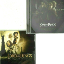 Lord of the Rings Fellowship Two Towers Movie Soundtracks 2 CD Lot Howard Shore - £13.88 GBP