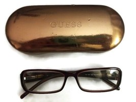 Guess GU 1561 BU Red Eyeglasses 54-14-135mm Frame China &amp; Gold Guess Case - £14.61 GBP