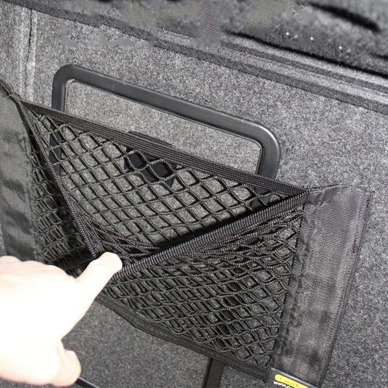 Car Seat Side Back Storage Net Bag Phone Holder Organizer, Stowing Tidying 40c - £11.07 GBP