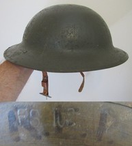 Original WWI British Mark I Brodie Helmet 1917 leather liner FS 162 REP doughboy - £176.45 GBP