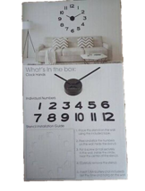 Westclox #33324 20&#39;&#39; L X 20&#39;&#39; W Indoor Modern Analog Wall Clock - Black ... - $14.85