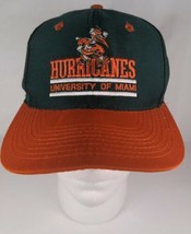 Hurricanes University Of Miami alpha 1 Snapback Vintage Read Details - £19.97 GBP