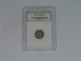 1987 S Roosevelt 10c DCAM Gem Proof Dime Slabbed Coin Plastic Shell Certified - £9.08 GBP