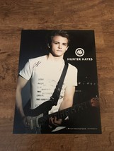 Hunter Hayes Signed Poster 2011 Early Signature Autograph Album Debut - $62.99