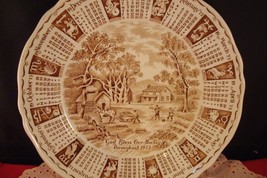 Calendar Plate 1973, Made in Compatible with England by Alfred Meakin, 9&quot; - £26.98 GBP