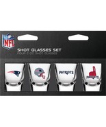 New England Patriots Shot Glasses Set Four 2oz - $41.14 CAD
