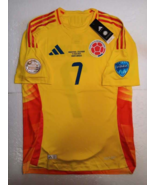Luis Diaz #7 Colombia 2024 Copa America Final Match Home Soccer Jersey 2... - $85.00