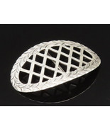 TIFFANY 925 Silver - Vintage Etched Open Diamond Shape Pattern Belt Loop... - €55,74 EUR