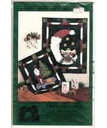 Fibre Mosaics Tis&#39; the Season A Whimsical Santa Quilt Pattern Vintage 1993 - £7.44 GBP