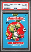 2024 Garbage Pail Kids Game Over Level 3 WRAPPER CARD 14 PSA 10 Bubble Bobble - £148.29 GBP